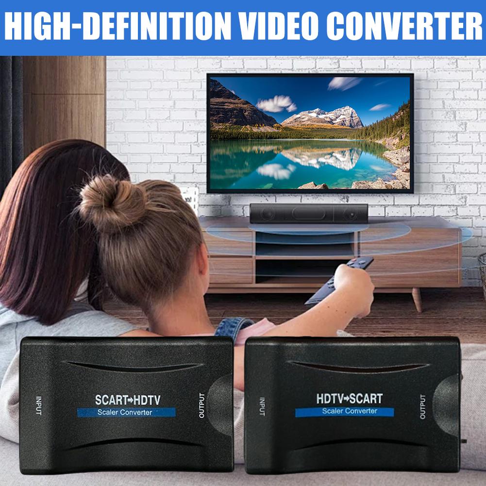 Scart To Hdmi - 1080P HDMI-SCART 비디오 오디오 업스케일 컨버터