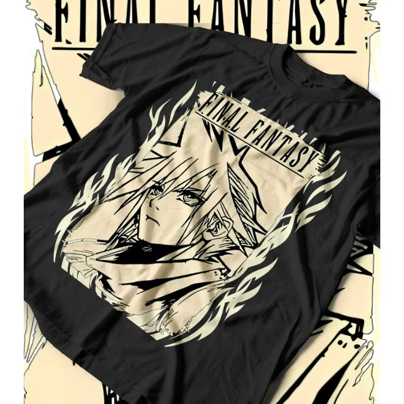 Retro Gaming T Shirt - Final Fantasy VII Rebirth FF7 티셔츠