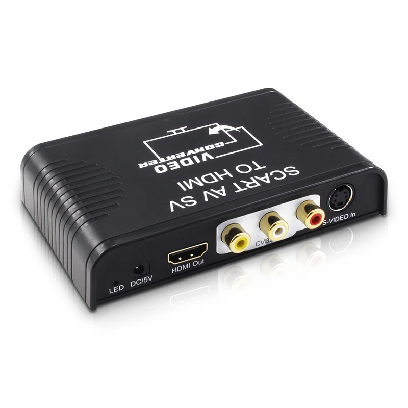 Scart To Hdmi - S-비디오 AV Scart-HDMI 변환기, S-비디오 복합