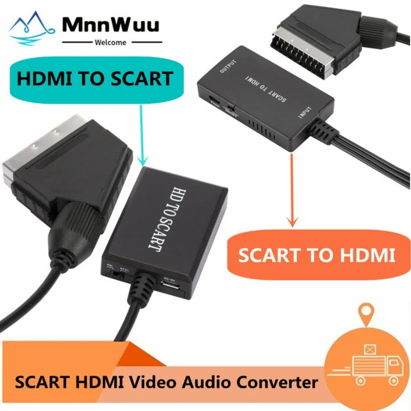 1080P HDMI 호환 SCART 비디오 오디오 변환 - Scart To Hdmi 리뷰 및 가격