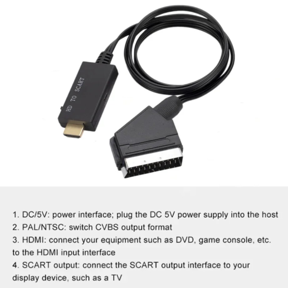 HDMI 호환 SCART 변환 케이블 HDMI 입력-S - Scart To Hdmi 리뷰 및 가격