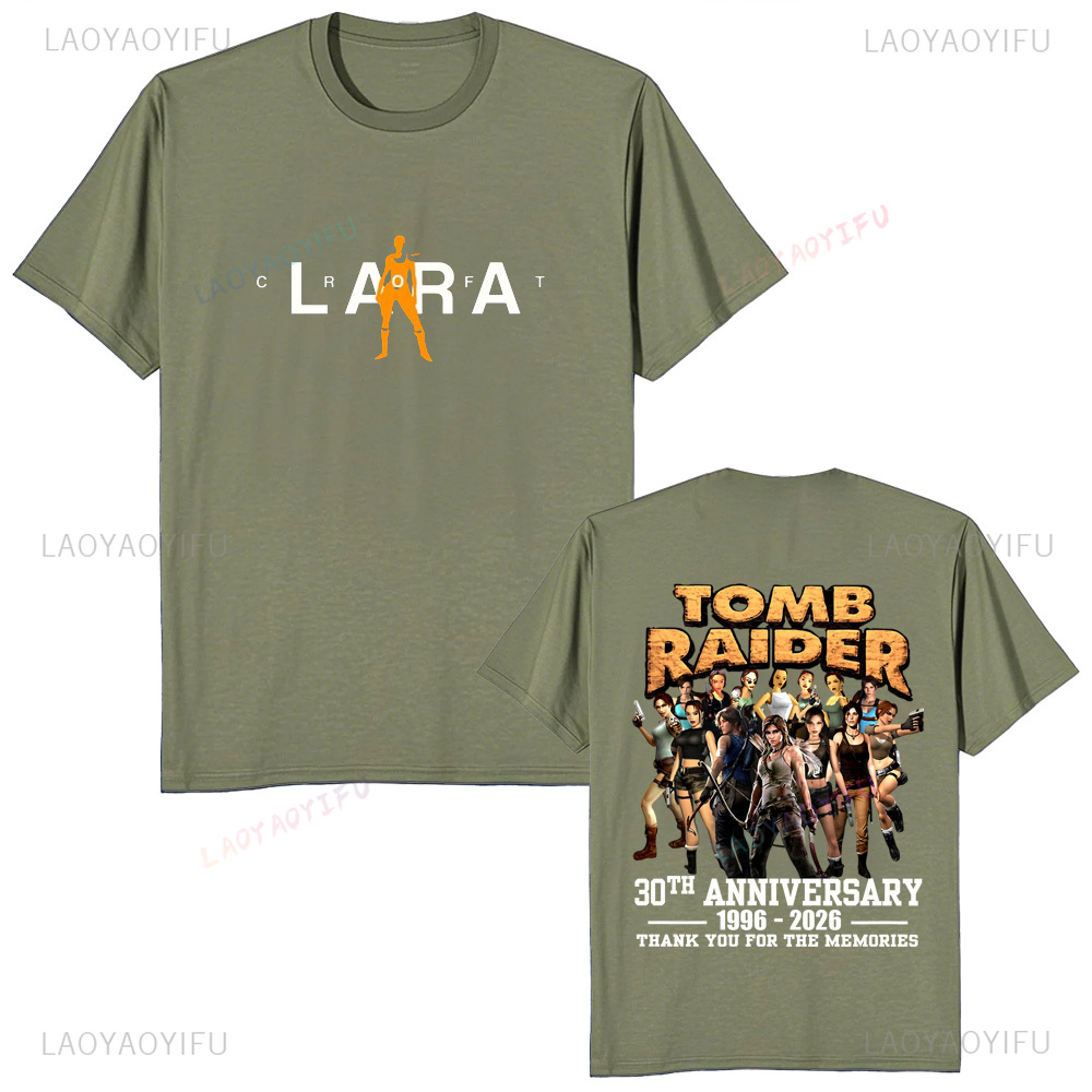 Tomb Raider 30주년 기념 유니섹스 빈티지 티 - Retro Gaming T Shirt 리뷰 및 가격