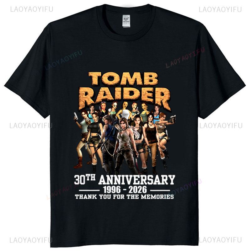 Tomb Raider 30주년 기념 유니섹스 빈티지 티 - Retro Gaming T Shirt 리뷰 및 가격