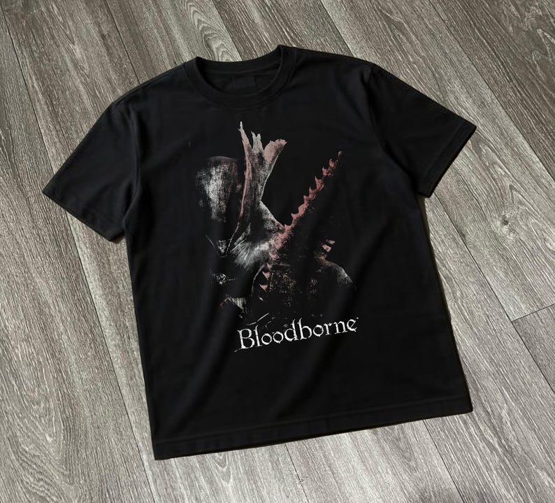 Bloodborne Dark Souls 게임 티셔츠 오 - Retro Gaming T Shirt 리뷰 및 가격