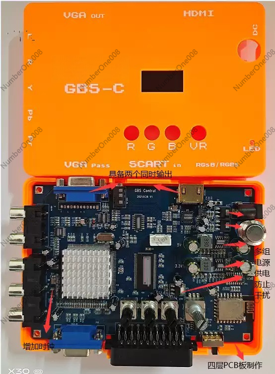 저해상도 게임 RGBS 컴포넌트 비디오를 VGA HDM - Scart To Hdmi 리뷰 및 가격