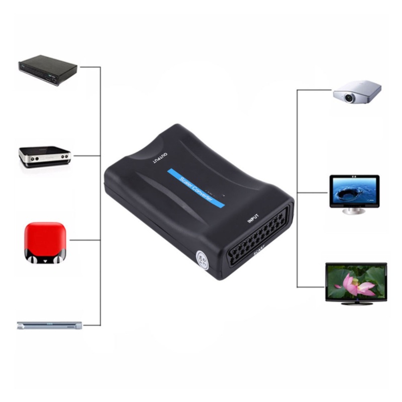 스카트에서 HDMI로 오디오 비디오 변환기 스케일러 어 - Scart To Hdmi 리뷰 및 가격