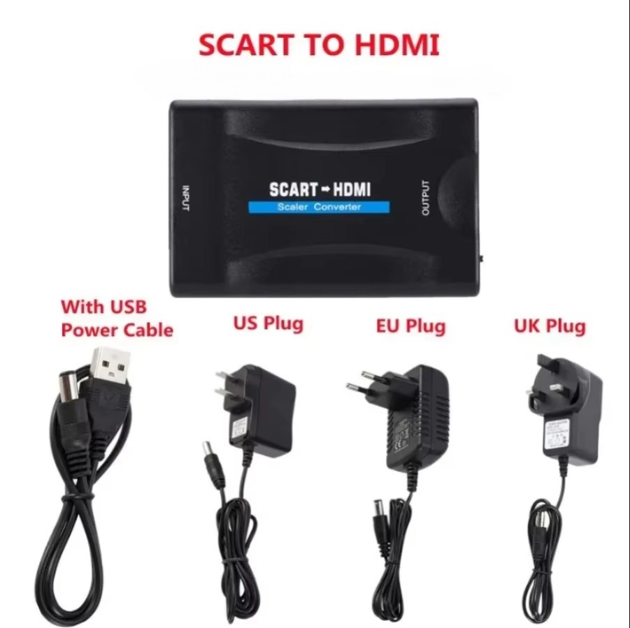 풀 HD 1080P SCART-HDMI 호환 어댑터 비 - Scart To Hdmi 리뷰 및 가격