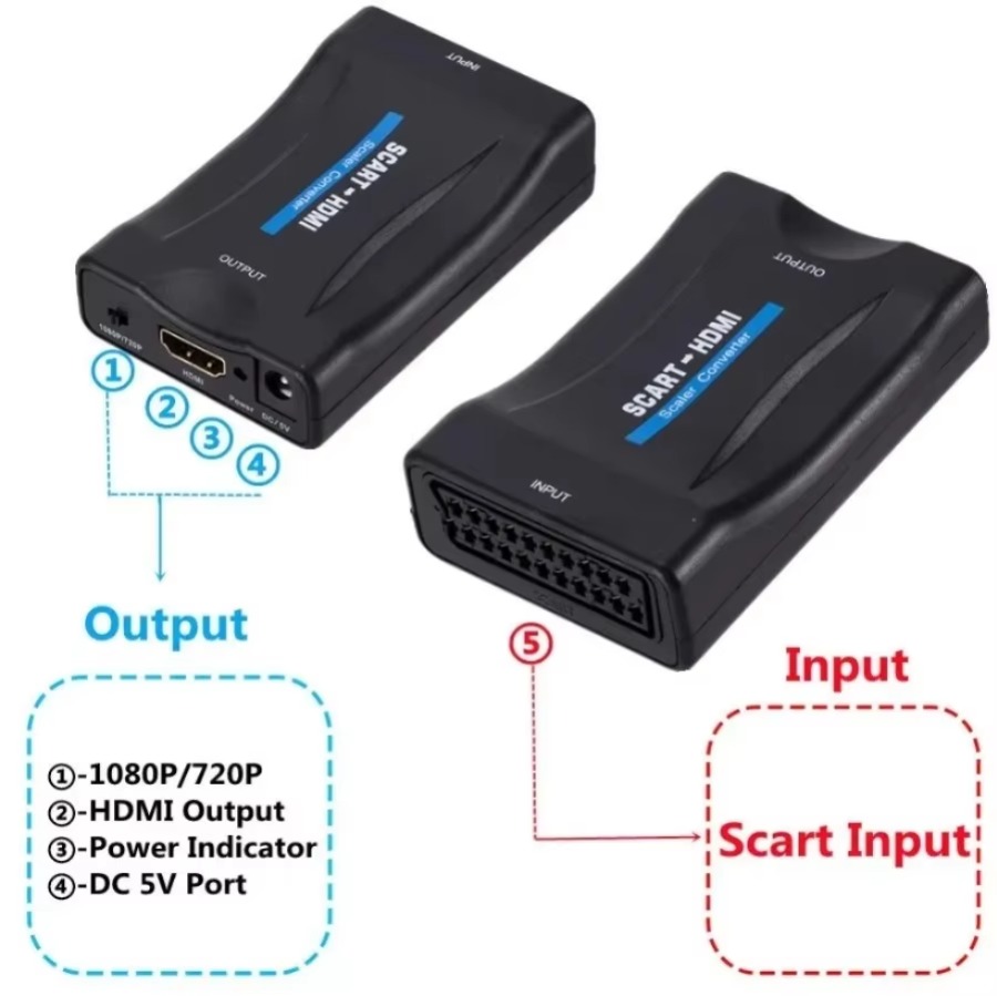 풀 HD 1080P SCART-HDMI 호환 어댑터 비 - Scart To Hdmi 리뷰 및 가격