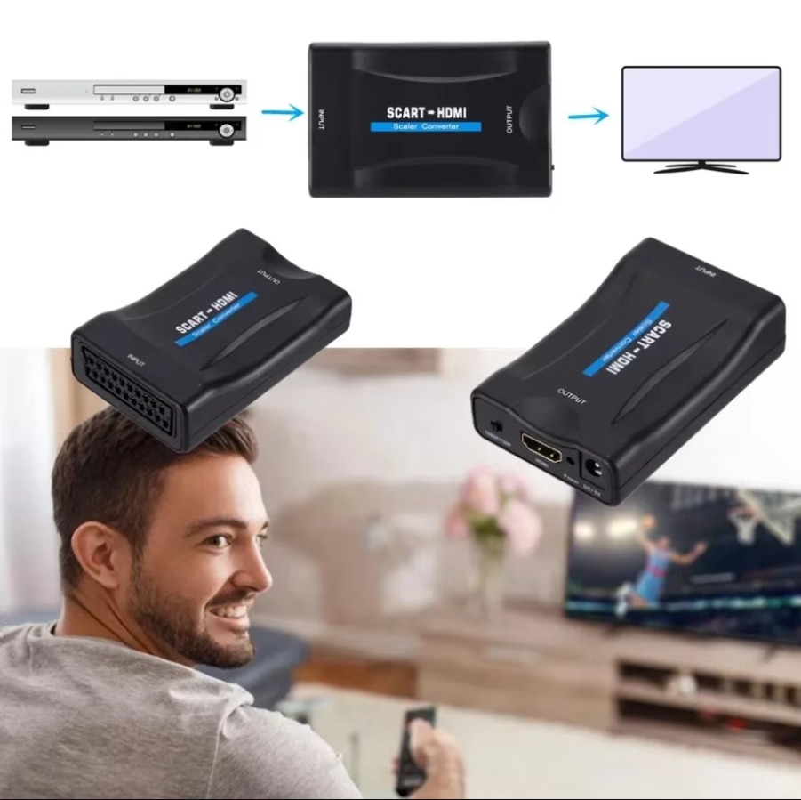 풀 HD 1080P SCART-HDMI 호환 어댑터 비 - Scart To Hdmi 리뷰 및 가격